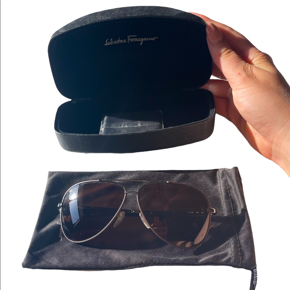 Salvatore Ferragamo polarized aviators